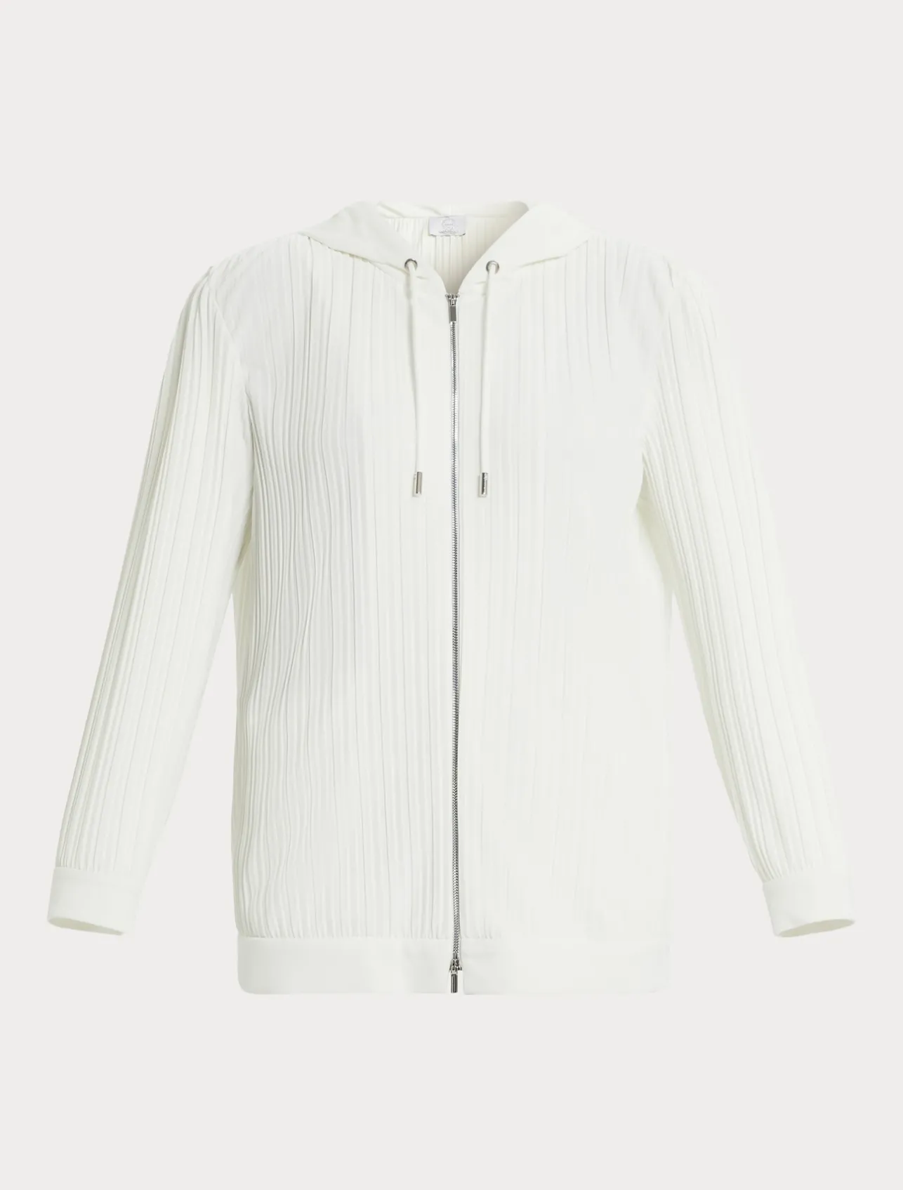 Clearance Marina Rinaldi Pleated jersey jacket WHITE