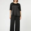 Hot Marina Rinaldi Pleated jersey trousers BLACK
