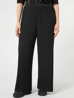 Hot Marina Rinaldi Pleated jersey trousers BLACK
