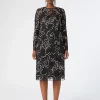 New Marina Rinaldi Plumetis tulle sheath dress BLACK