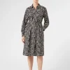 Hot Marina Rinaldi Poplin print dress BLACK