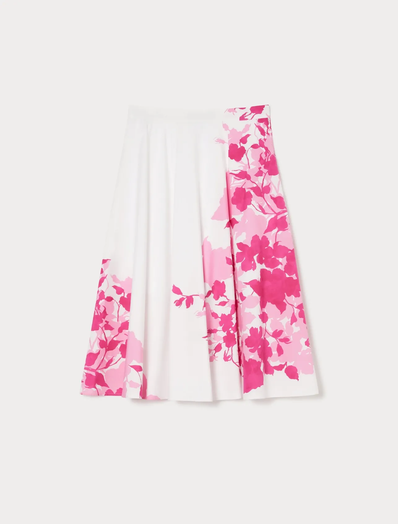Outlet Marina Rinaldi Poplin print dress OPTICALWHITE