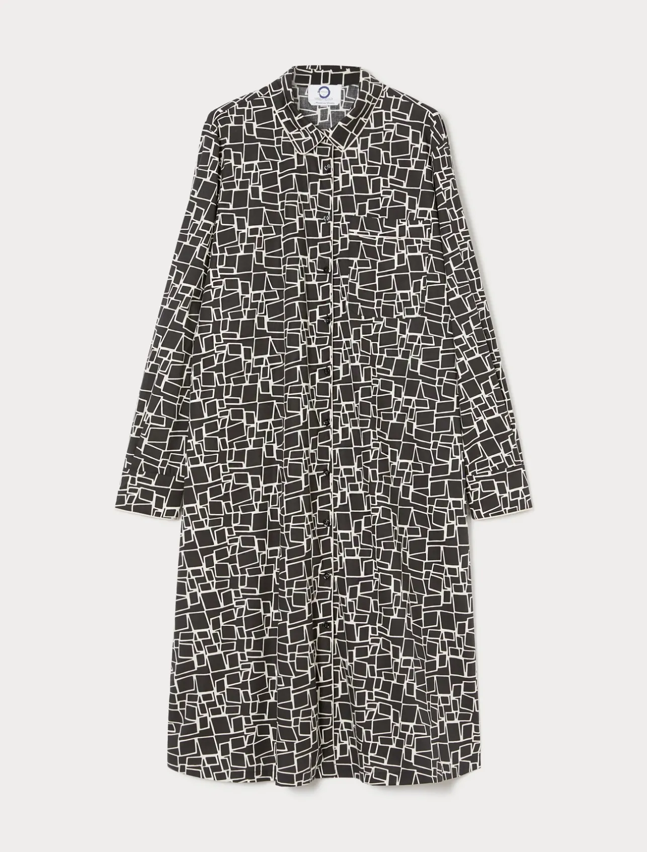Hot Marina Rinaldi Poplin print dress BLACK