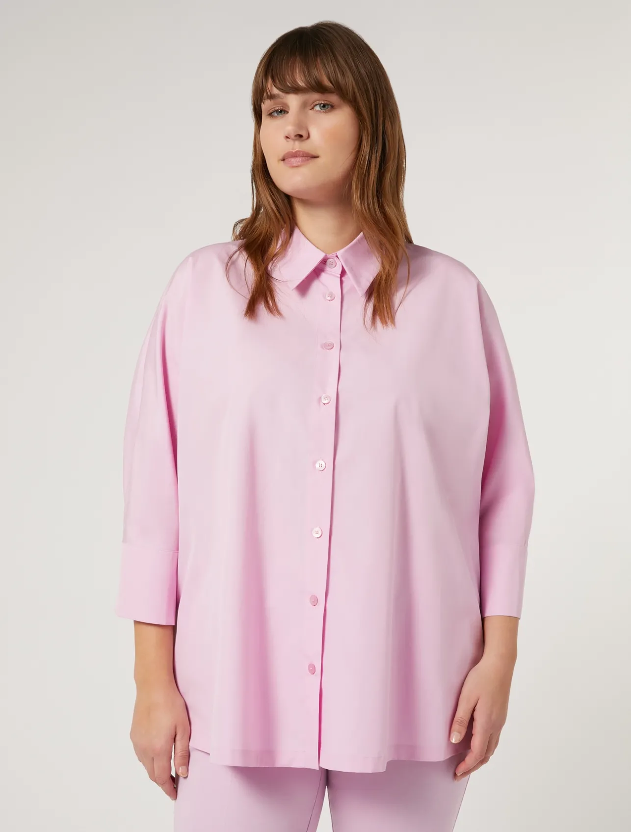 Discount Marina Rinaldi Poplin shirt PINK