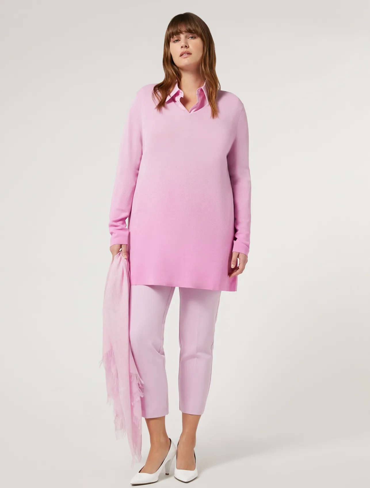 Discount Marina Rinaldi Poplin shirt PINK