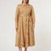 Online Marina Rinaldi Poplin shirt dress CAMEL