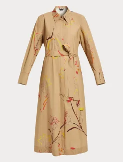 Online Marina Rinaldi Poplin shirt dress CAMEL