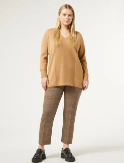 Fashion Marina Rinaldi Prince of Wales trousers DARKBOWN