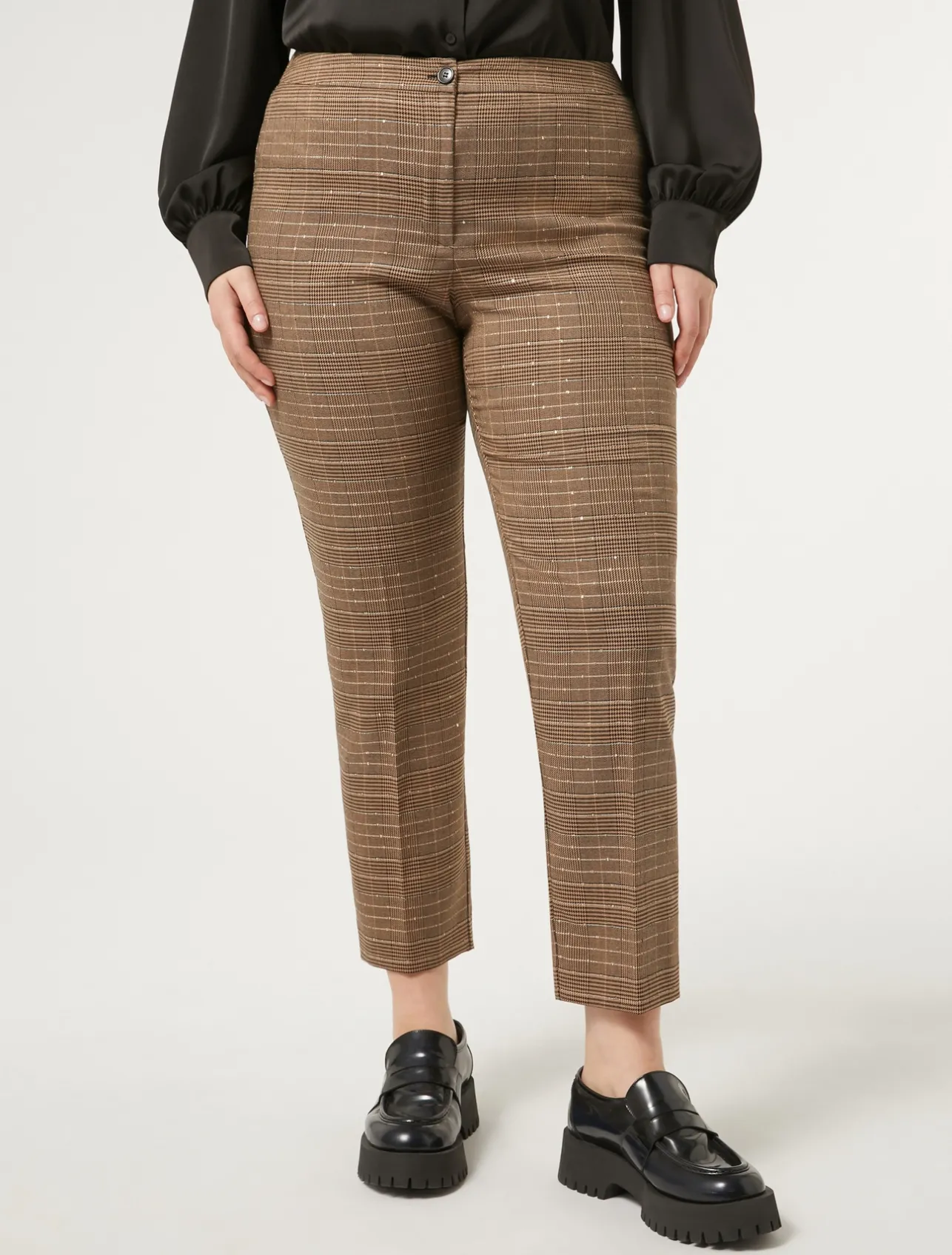 Fashion Marina Rinaldi Prince of Wales trousers DARKBOWN