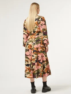 Online Marina Rinaldi Printed cady shirt dress MIDNIGHTBLUE