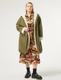 Online Marina Rinaldi Printed cady shirt dress MIDNIGHTBLUE