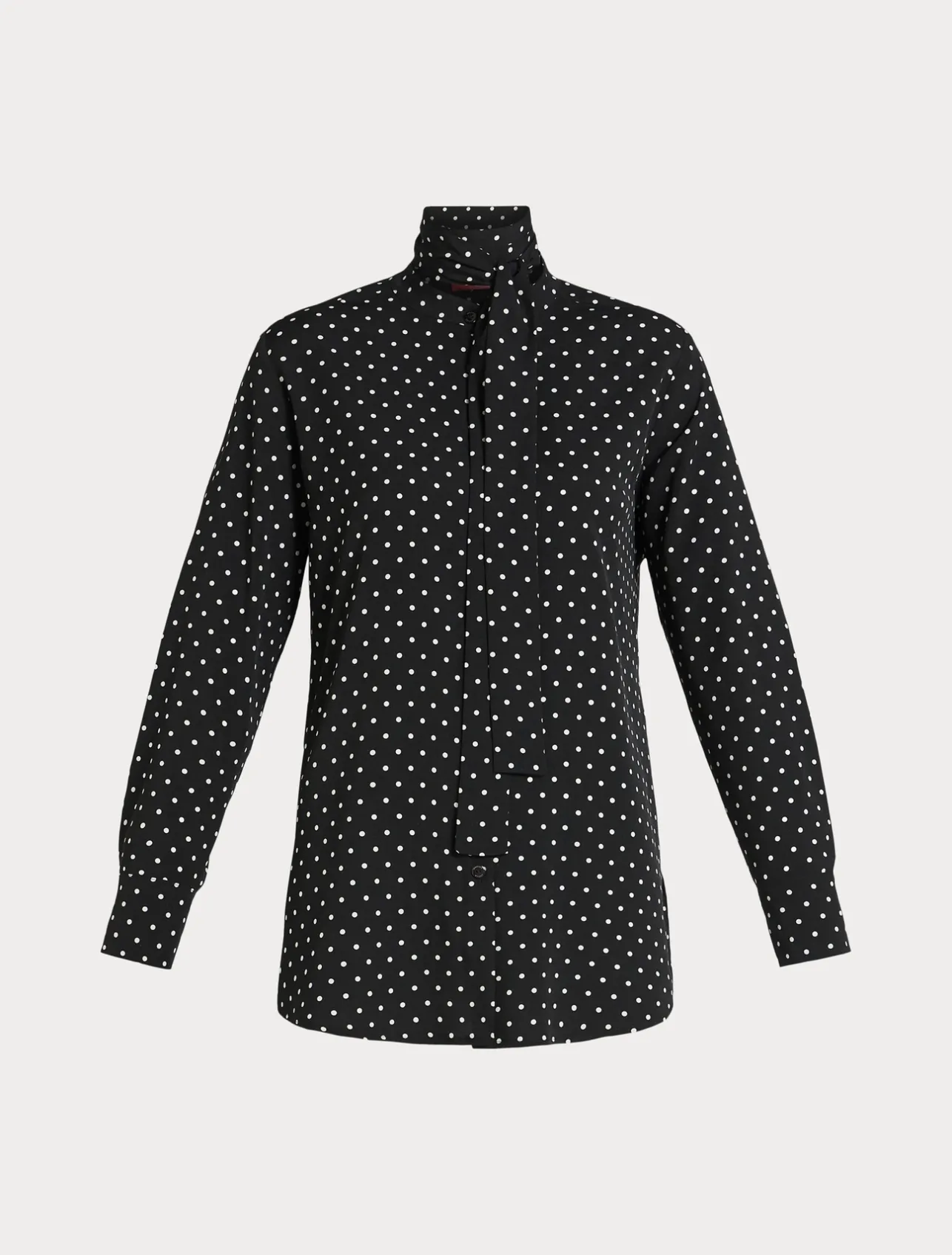 Sale Marina Rinaldi Printed crêpe de chine shirt BLACK