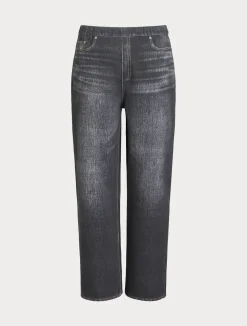 New Marina Rinaldi Printed fleece trousers BLACK