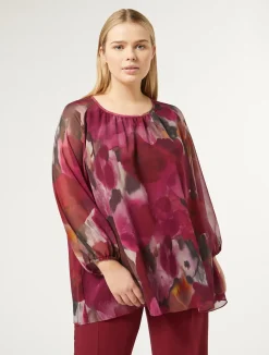 Fashion Marina Rinaldi Printed georgette blouse RUBY
