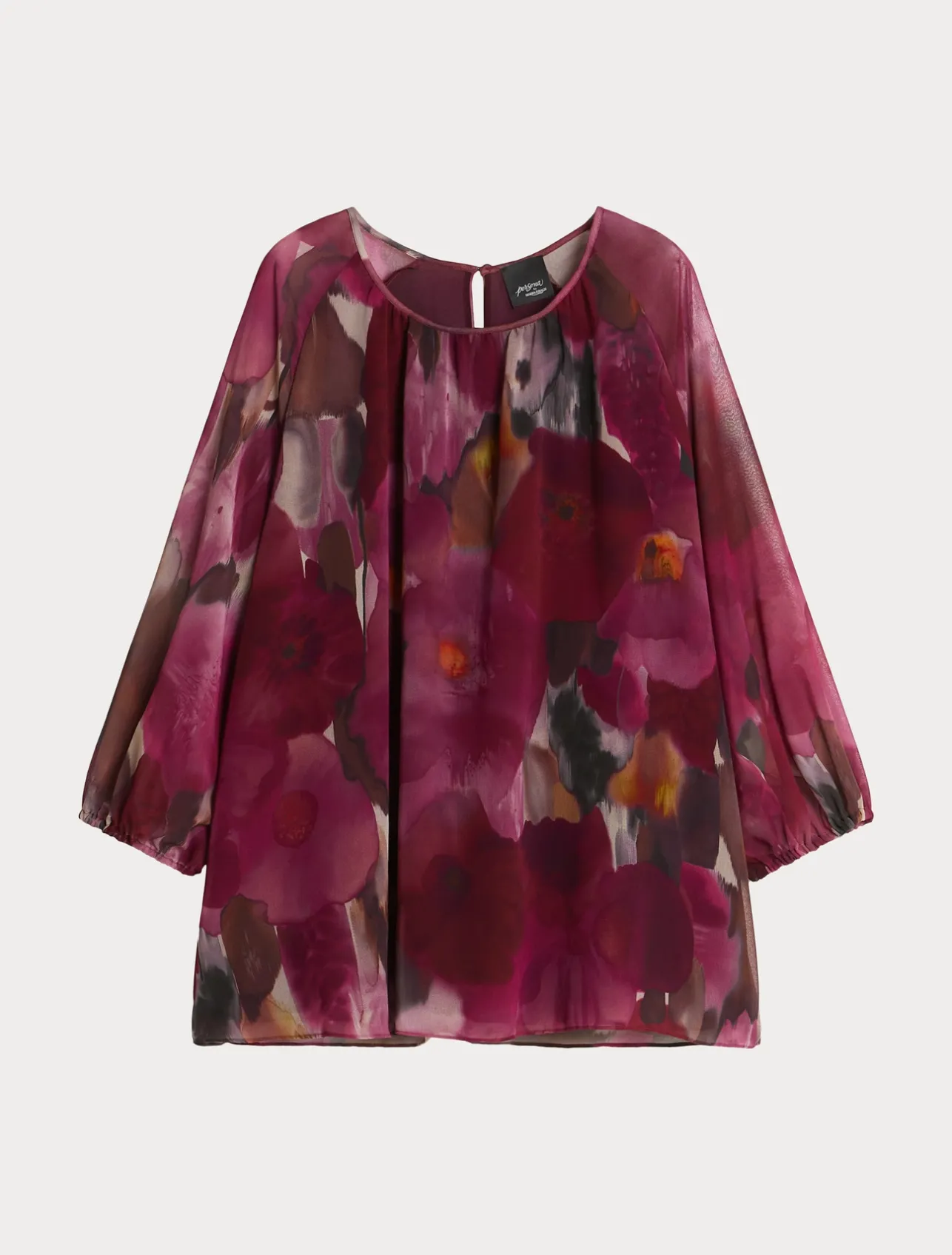 Fashion Marina Rinaldi Printed georgette blouse RUBY