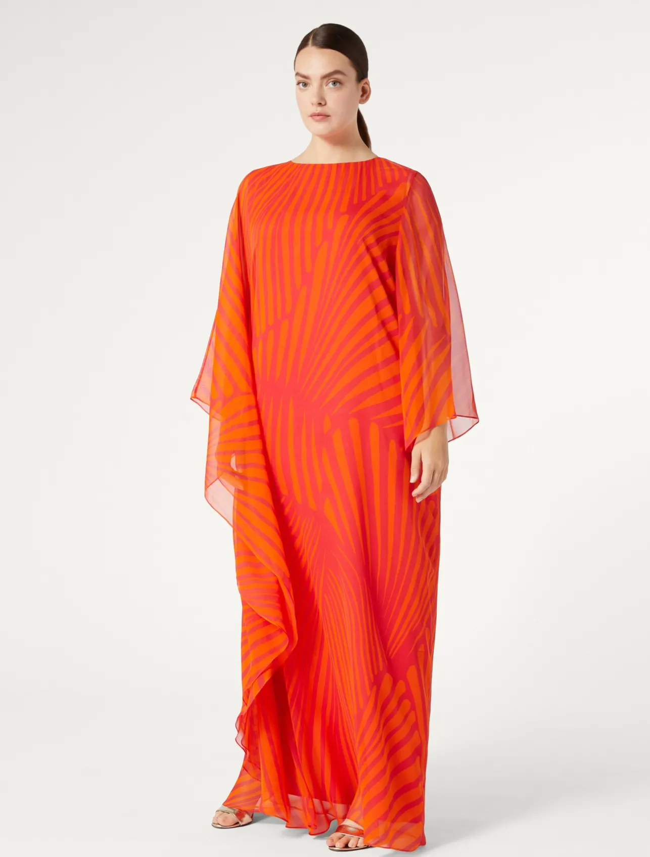 New Marina Rinaldi Printed georgette dress PINK