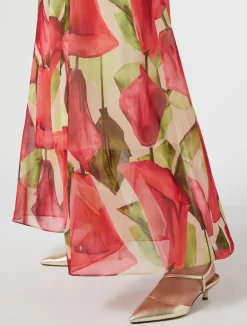 New Marina Rinaldi Printed georgette dress PINK