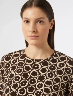 Best Marina Rinaldi Printed jersey T-shirt BROWN