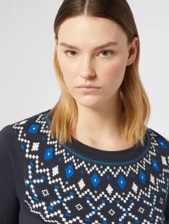 Best Marina Rinaldi Printed jersey T-shirt NAVY
