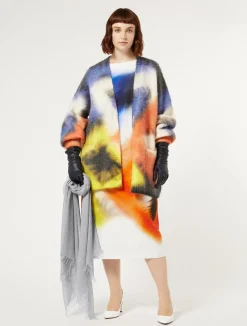 Sale Marina Rinaldi Printed poplin dress WHITE