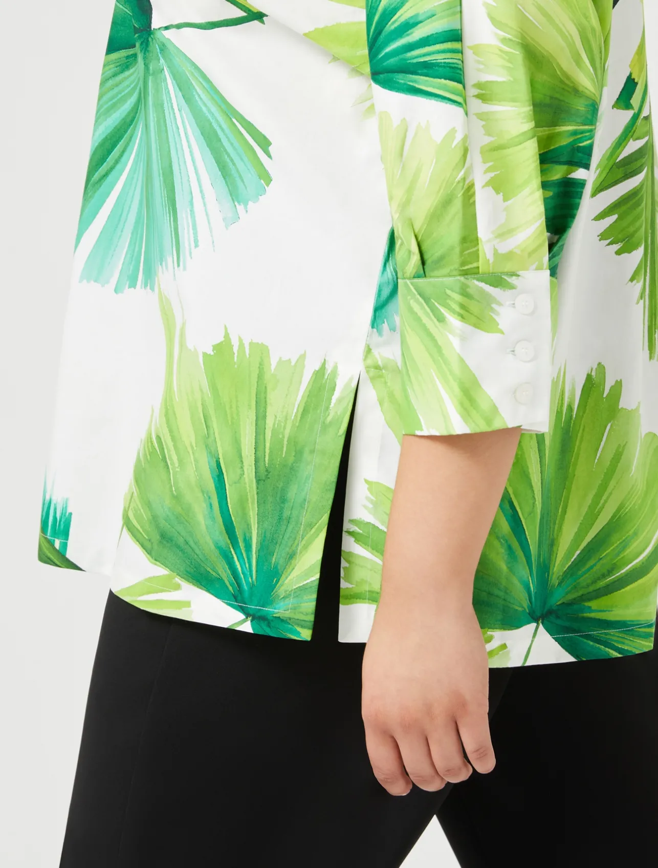 Best Marina Rinaldi Printed poplin shirt WHITE