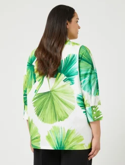 Best Marina Rinaldi Printed poplin shirt WHITE