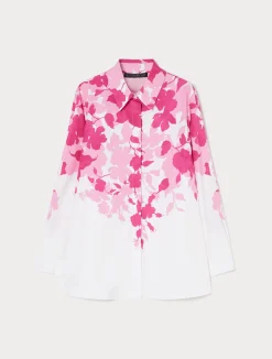 Best Marina Rinaldi Printed poplin shirt OPTICALWHITE