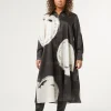 Hot Marina Rinaldi Printed twill dress BLACK