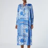 New Marina Rinaldi Printed twill dress LIGHTBLUE