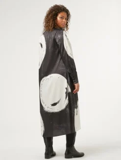 Hot Marina Rinaldi Printed twill dress BLACK