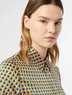 Outlet Marina Rinaldi Printed twill shirt PINK