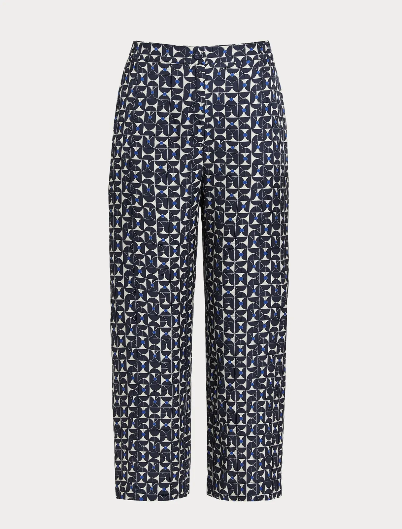 Fashion Marina Rinaldi Printed twill trousers ULTRAMARINE