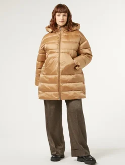 Best Marina Rinaldi Puffer in technical fabric CAMEL