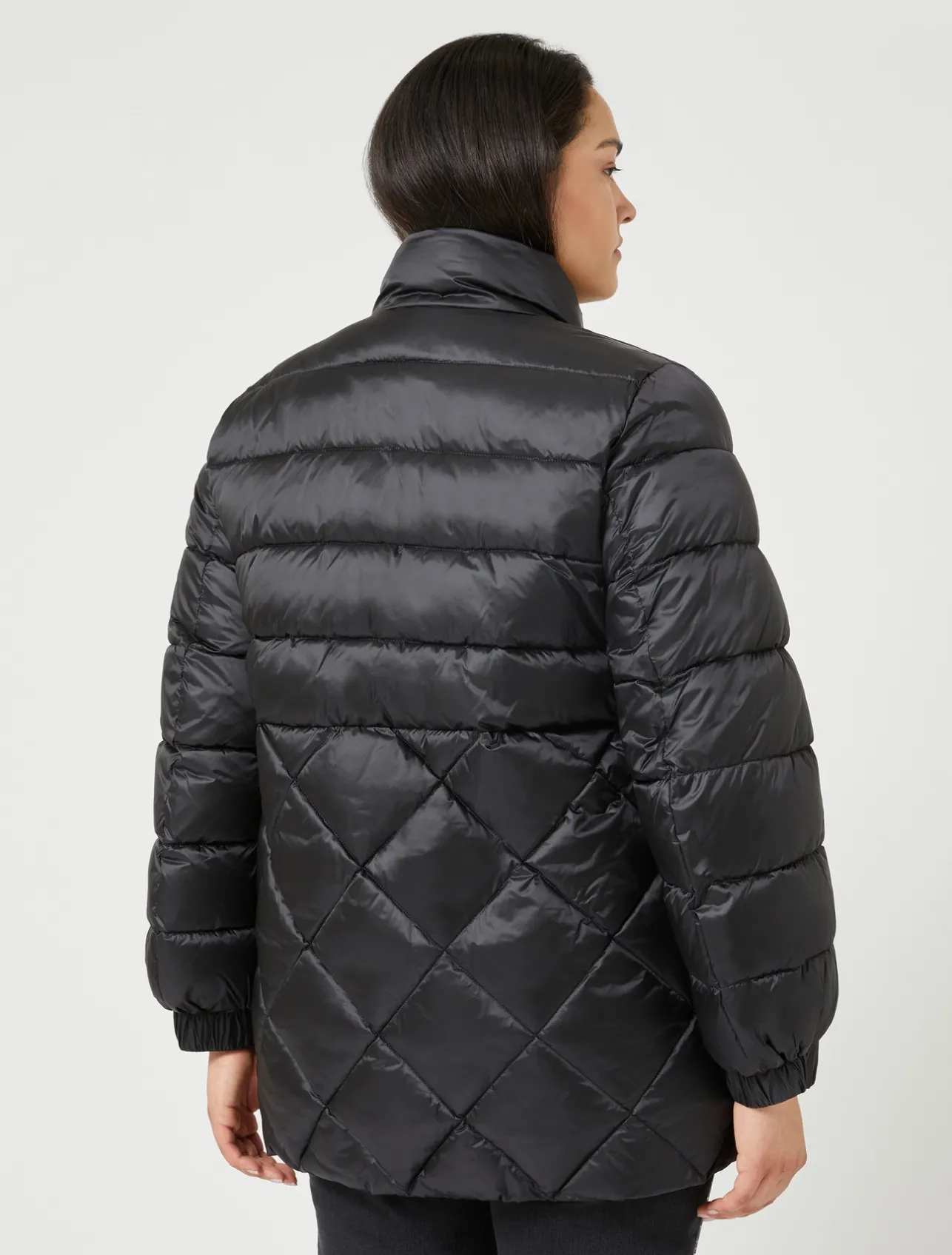 Clearance Marina Rinaldi Puffer in technical fabric BLACK