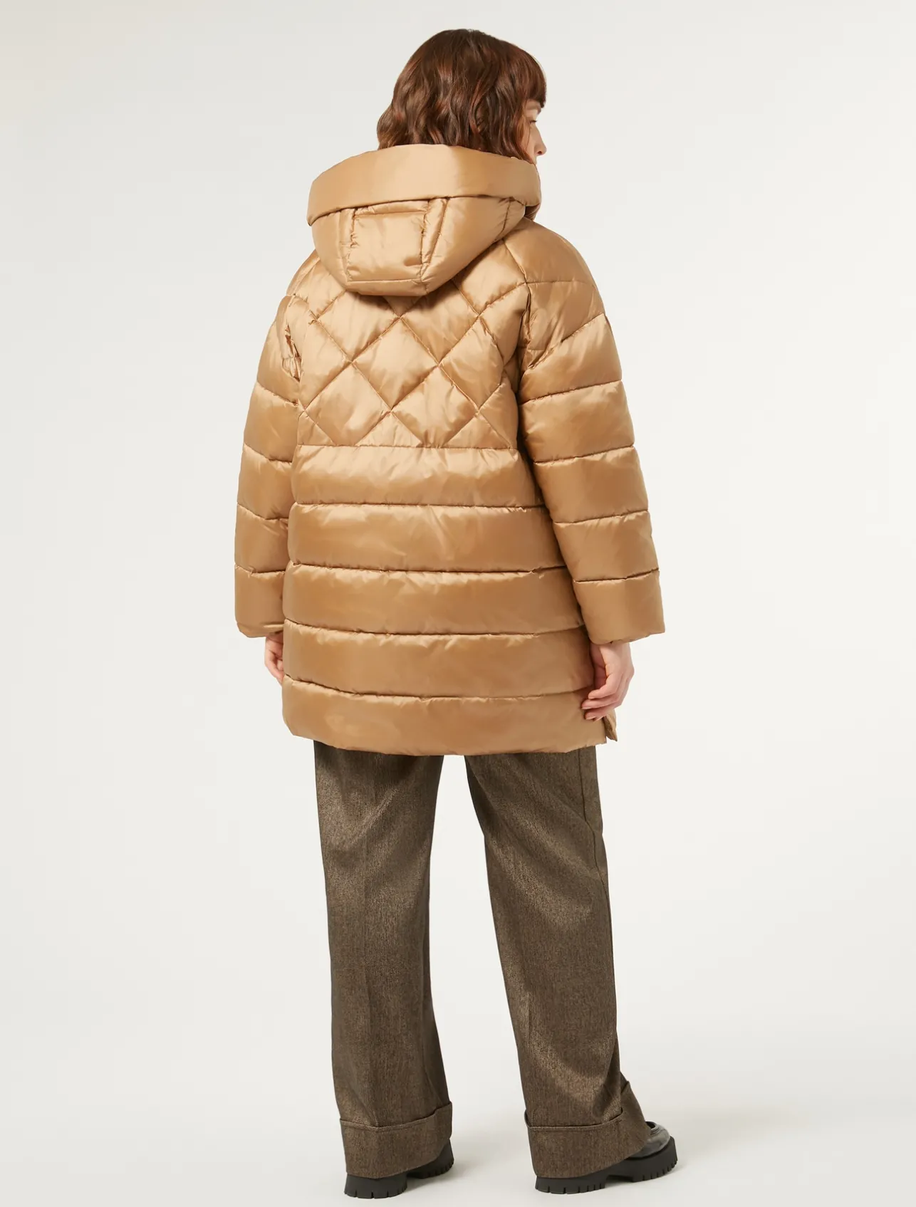 Best Marina Rinaldi Puffer in technical fabric CAMEL