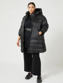 Online Marina Rinaldi Puffer in technical fabric BLACK