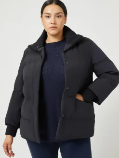 Hot Marina Rinaldi Puffer in technical fabric ULTRAMARINE