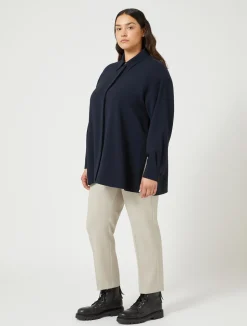 Fashion Marina Rinaldi Pure wool poplin trousers BEIGE