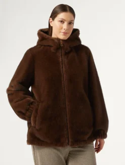 Discount Marina Rinaldi Reversible jacket BROWN