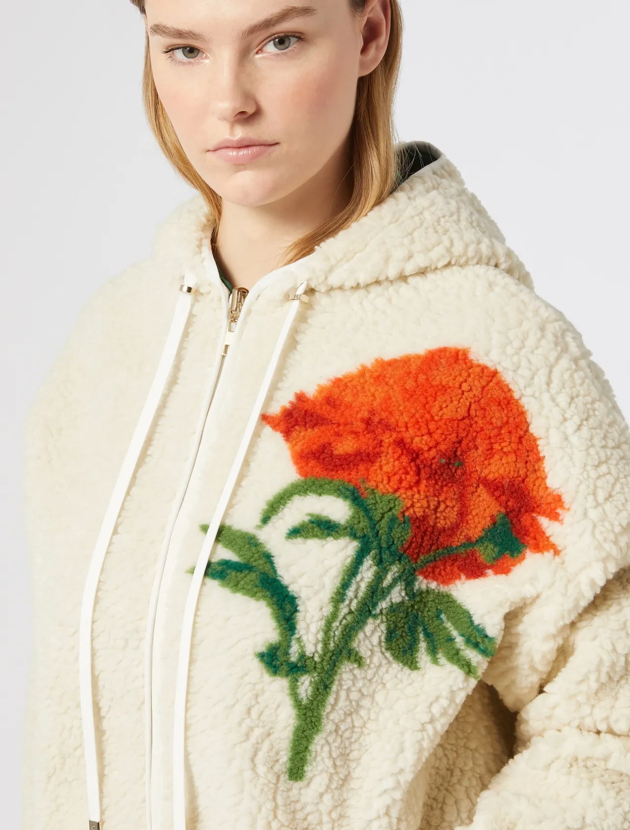 Fashion Marina Rinaldi Reversible jersey jacket IVORY