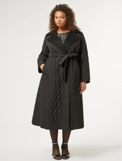 Online Marina Rinaldi Reversible long coat BLACK