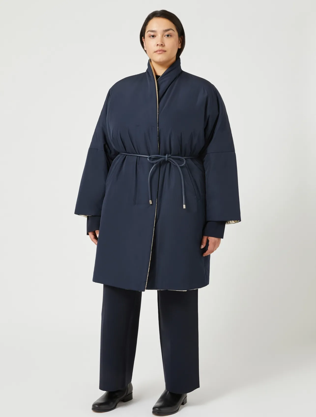 Clearance Marina Rinaldi Reversible padded jacket MIDNIGHTBLUE