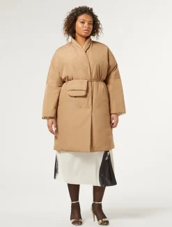 Hot Marina Rinaldi Reversible padded jacket CAMEL