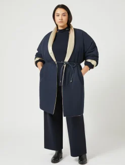 Clearance Marina Rinaldi Reversible padded jacket MIDNIGHTBLUE