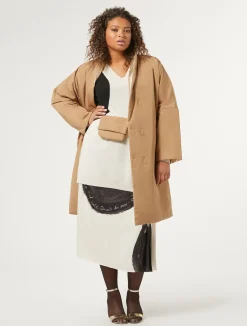 Hot Marina Rinaldi Reversible padded jacket CAMEL