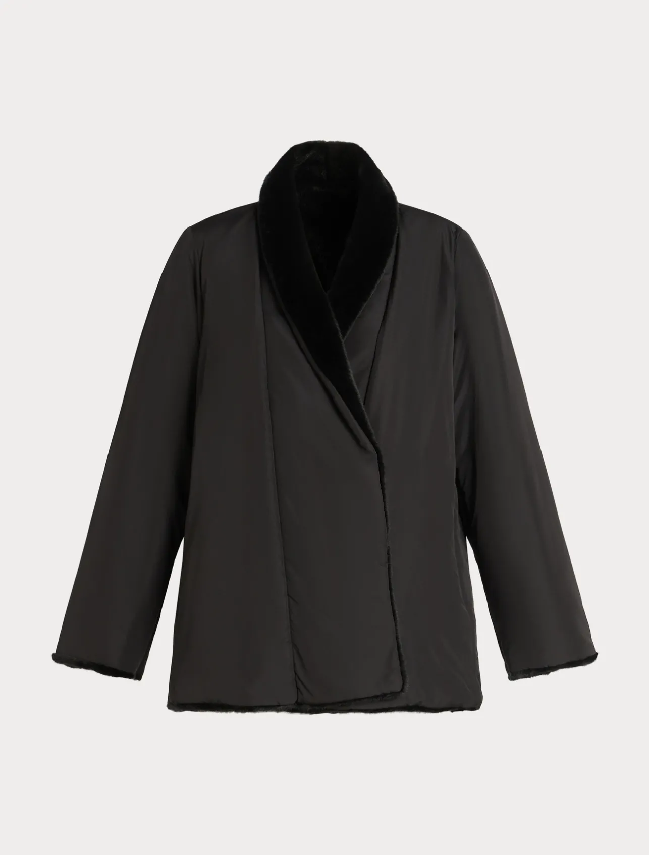 Clearance Marina Rinaldi Reversible short padded jacket BLACK