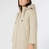 Clearance Marina Rinaldi Reversible water-repellent technical canvas parka BEIGE