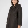 Sale Marina Rinaldi Reversible water-repellent technical canvas parka BLACK