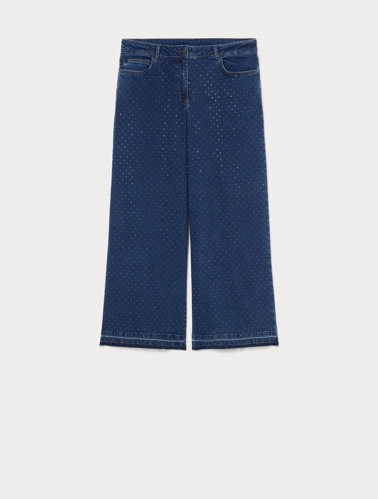 Outlet Marina Rinaldi Rhinestone denim jeans ULTRAMARINE