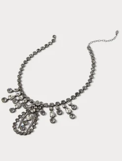 Fashion Marina Rinaldi Rhinestone necklace and earrings SILVER